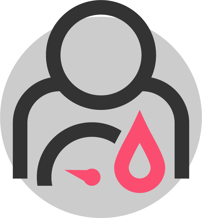 Icon representing dehydration